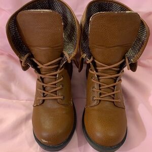 UNIONBAY Women's Sparky-u Leather Boot - Brown - Size 8